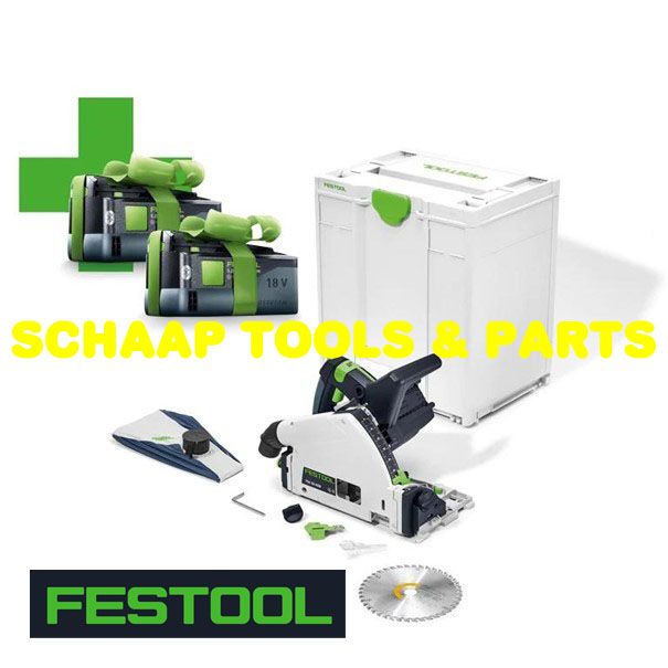 Festool Accu-invalcirkelzaag TSC 55 KEB-Basic KickbackStop in systainer SYS3 M 437 tijdelijk met 2 accu's | 576712